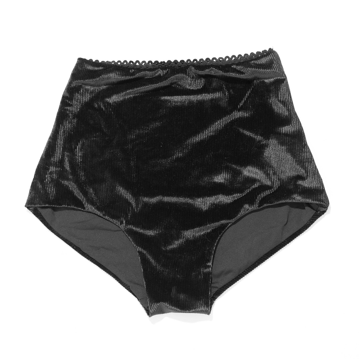 תחתון ביקיני טנריף קטיפה שחור