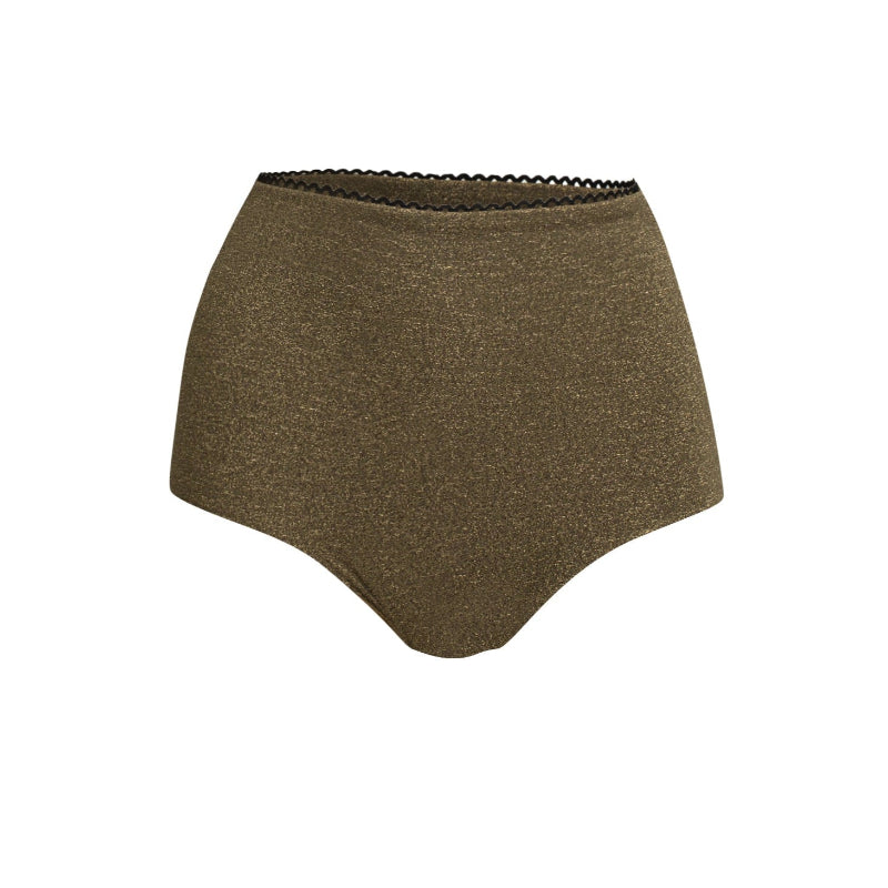 olive green sparkl bikini bottom